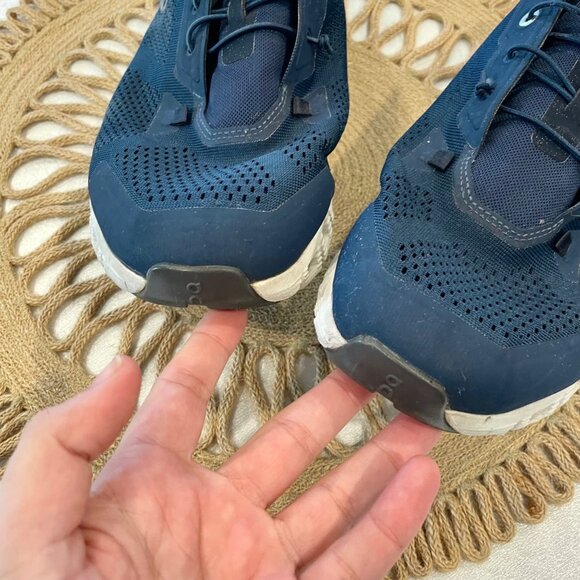 On Running Cloud 5 Coast Denim Midnight Athletic Shoes Navy and White Size 11 - Picture 6 of 9